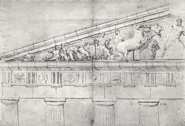 Studie eines Giebels vom Parthenon